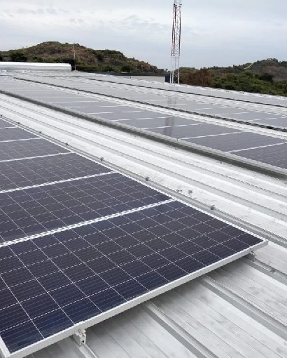 solar panel installation project of an industry client