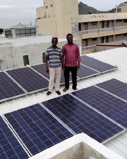 HealthySun founder Mr. Salim Hariz with Senior electrition