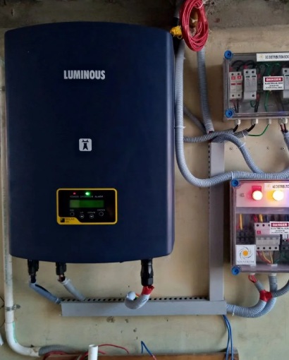 Luminous Invertor installed by Healthysun Energy